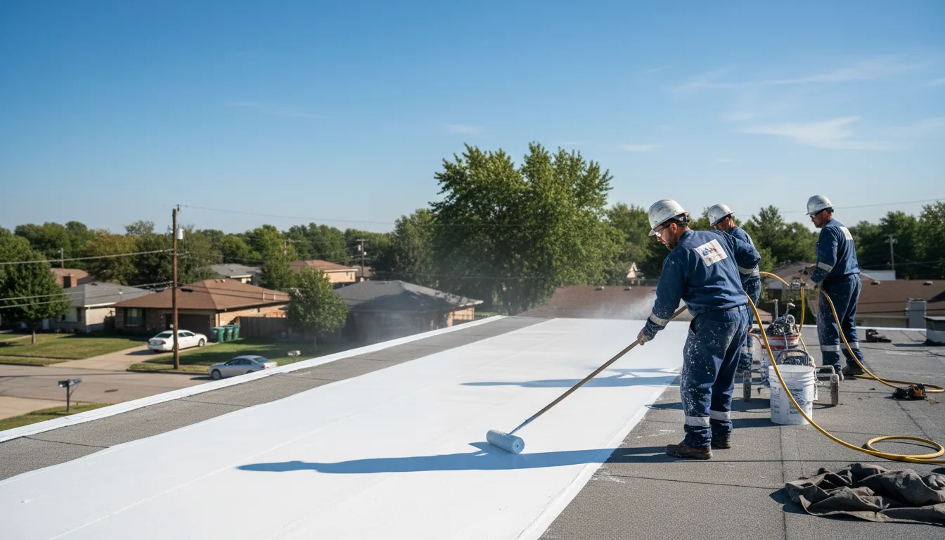 Commercial roof coating in Denton, MD near me